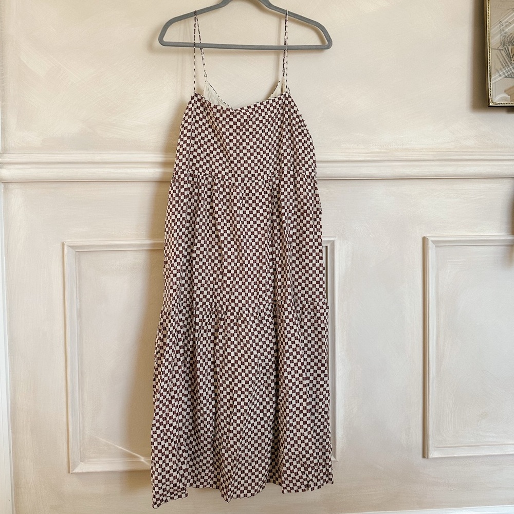 Abercrombie & Fitch checkered maxi dress